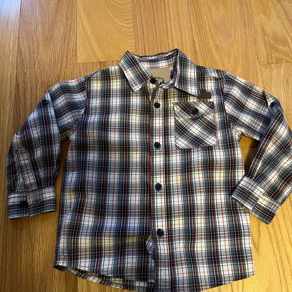 Lee Multicolor Plaid Button Down Shirt for Kids